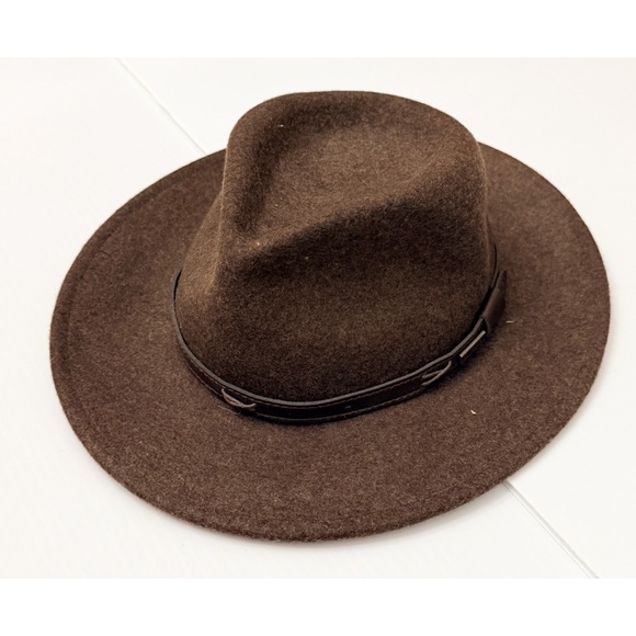 Pendleton Accessories - Pendleton Dark Brown Wool Felt Fedora Western Outback Hat - M